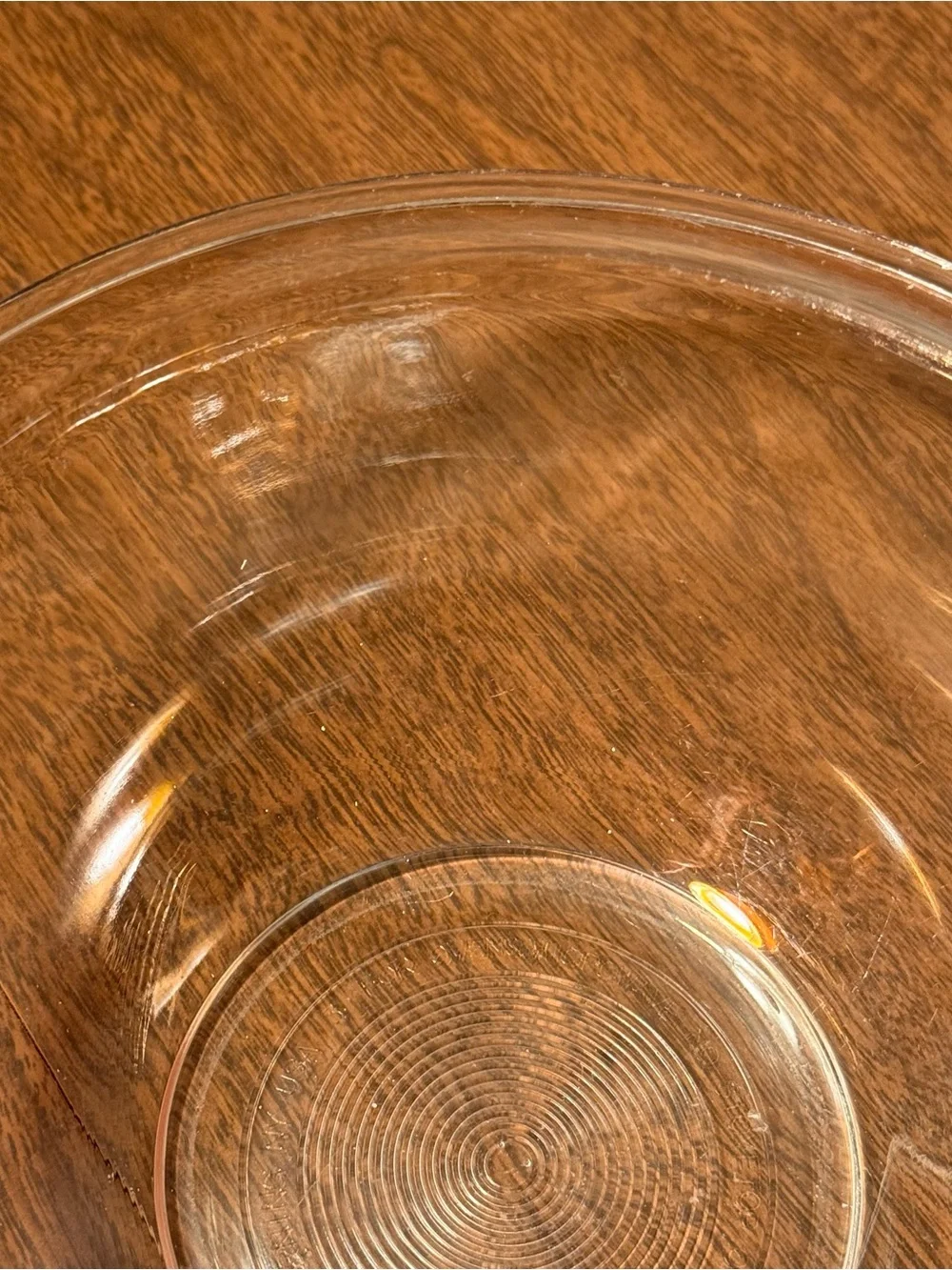 Vintage 1980s Pyrex 7” Clear Glass Bottom 1 Qt Nesting Mixing Bowl #322 NICE!!